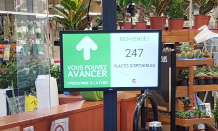 comptage du nombre de clients en magasin de bricolage