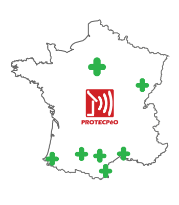 Carte de France des pharmacies protégées par PROTECPéO